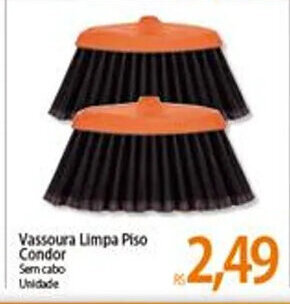 Atacadão Vassoura Limpa Piso Condor oferta