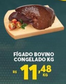 Atacadão Centro Sul Figado Bovino Congelado 1kg oferta
