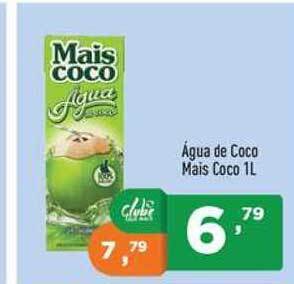 Supermercados Pague Menos água De Coco Mais Coco 1L oferta