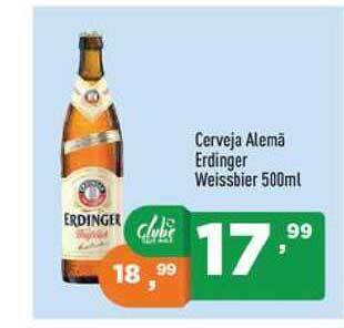 Supermercados Pague Menos Cerveja Alemã Erdinger Weissbier 500ml oferta