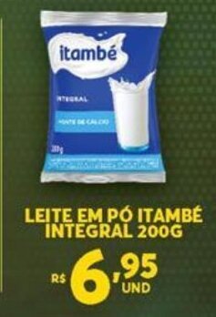 Atacadão Centro Sul Leite em po Itambe integral 200g oferta