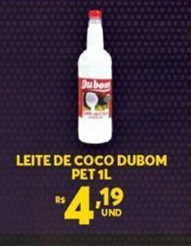 Atacadão Centro Sul Leite de Coco Dubom Pet 1L oferta