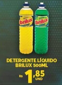 Atacadão Centro Sul Detergente Liquido Brilux 500ml oferta