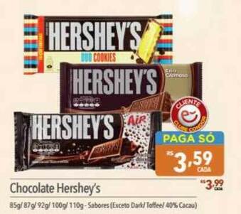 Supermercados Condor Chocolate Hershey's Sabores oferta