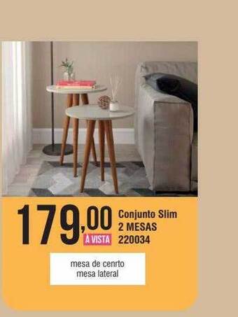 Berlanda Conjunto slim 2 mesas oferta