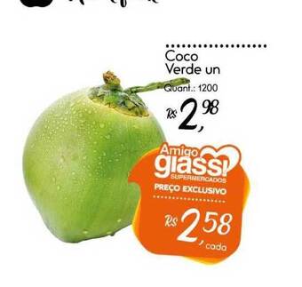 Giassi Supermercados Coco Verde oferta