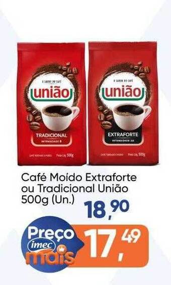 Imec Supermercados Café moido extraforte ou tradicional união oferta