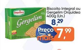 Biscoito integral ou gergelim orquidea