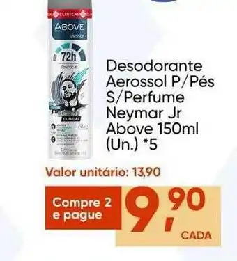 Imec Supermercados Desodorante aerossol p pés s perfume neymar jr above oferta