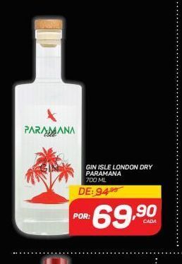 GBarbosa Gin paramana 700ml oferta