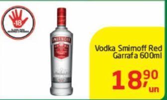 Vodka smirnoff red garrafa 600ml