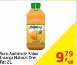 Tenda Atacado Suco ambiente sabor laranja natural one pet 2l oferta
