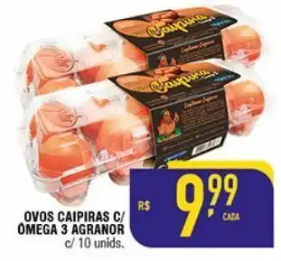 Mercantil Rodrigues Ovos caipiras c/ ómega 3 agranor c/ 10 unid. oferta