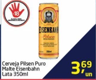 Tenda Atacado Cerveja pilsen puro malte eisenbahn lata 350ml oferta