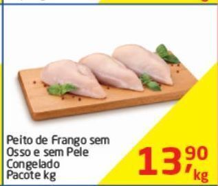 Tenda Atacado Peito de frango sem osso e sem pele congelado pacote kg oferta