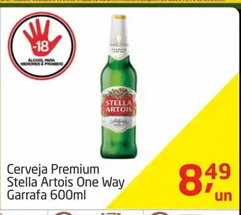 Tenda Atacado Cerveja premium stella artois one way garrafa 600ml oferta