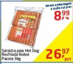 Tenda Atacado Salsicha para hot dog resfriada nobre pacote 3kg oferta