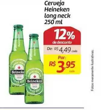 Comper Cerveja heineken long neck 12% de desconto oferta