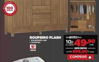 Móveis Simonetti Roupeiro flash oferta