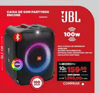 Móveis Simonetti Caixa de som partybox encore jbl oferta
