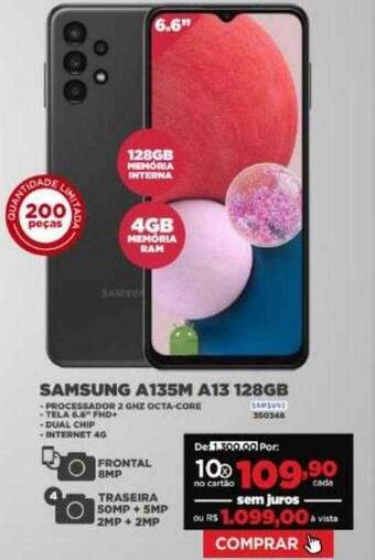 Móveis Simonetti Samsung a135m a13 128gb oferta