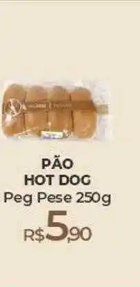Pão hot dog peg pese