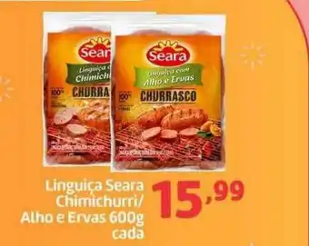 Belem Supermercados Linguiça seara chimichurri-alho e ervas oferta