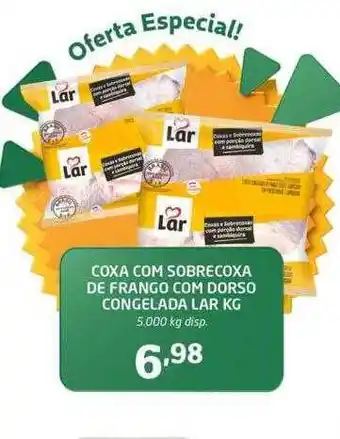 Cooper Coxa com sobrecoxa de frango com dorso congelada lar kg oferta