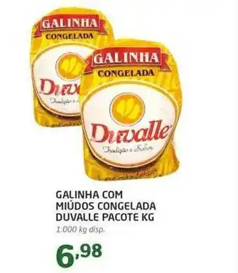 Galinha com miúdos congelada duvalle pacote kg