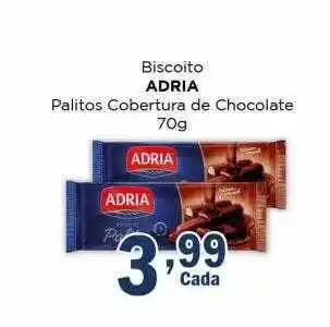 Supermercados Mundial Biscoito adria palitos cobertura de chocolate oferta