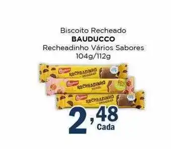 Supermercados Mundial Biscoito recheado bauducco recheadinho vários sabores oferta