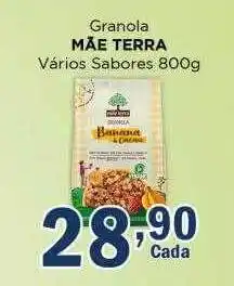Supermercados Mundial Granola mãe terra vários sabores oferta