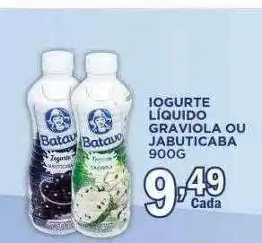 Iogurte líquido graviola ou jabuticaba
