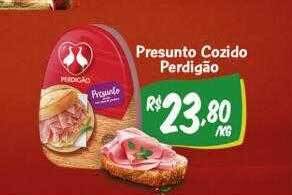 Supermercados Mundial Presunto cozido perdigão oferta