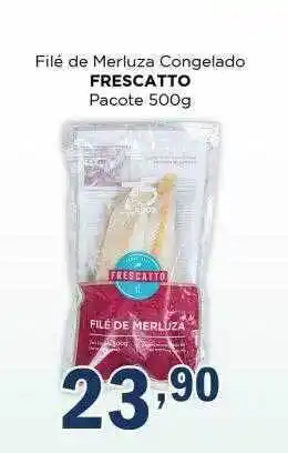 Supermercados Mundial Filé de merluza congelado frescatto pacote oferta