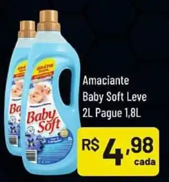 Amaciante Baby Soft Leve 2L Pague 1.8L