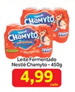 Shibata Supermercados Leite Fermentado Nestle Chamyto 450g oferta