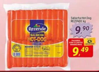 Amarelinha supermercados Salsicha Hot Dog Rezende 1kg oferta