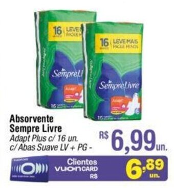 Fort Atacadista Absorvente Sempre LIvre oferta