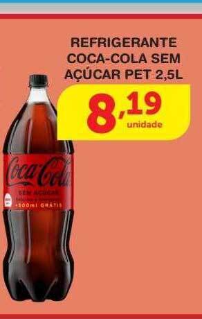 Roldão Refrigerante coca-cola sem açúcar oferta