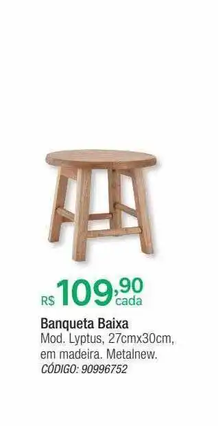Leroy Merlin Banqueta baixa mod. lyptus 27cmx30cm oferta