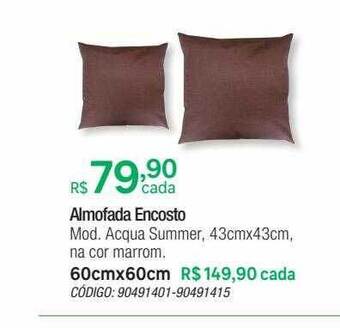 Almofada encosto mod. acqua summer 43cmx43cm