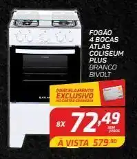 GBarbosa Fogão 4 bocas atlas coliseum plus branco bivolt oferta