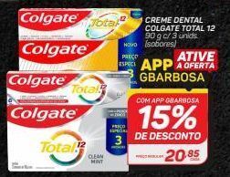 GBarbosa Creme dental colgate total 12 90g oferta