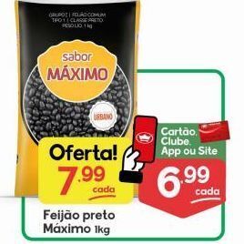 Feijão preto máximo 1kg