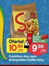 Coxinhas das asas empanadas sadia 400g
