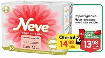 Supermercados Princesa Papel higiênico neve 12 rolos 20m oferta