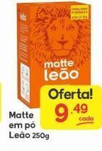 Supermercados Princesa Matte em pó leão 250g oferta