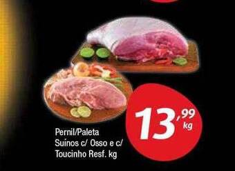 Pernil paltea suínos c osso e c toucinho resf.