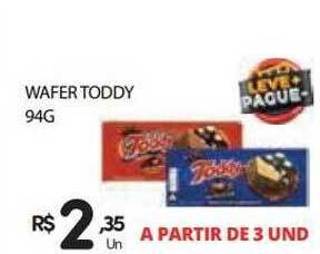 Supermercado Vitorino Wafer toddy oferta